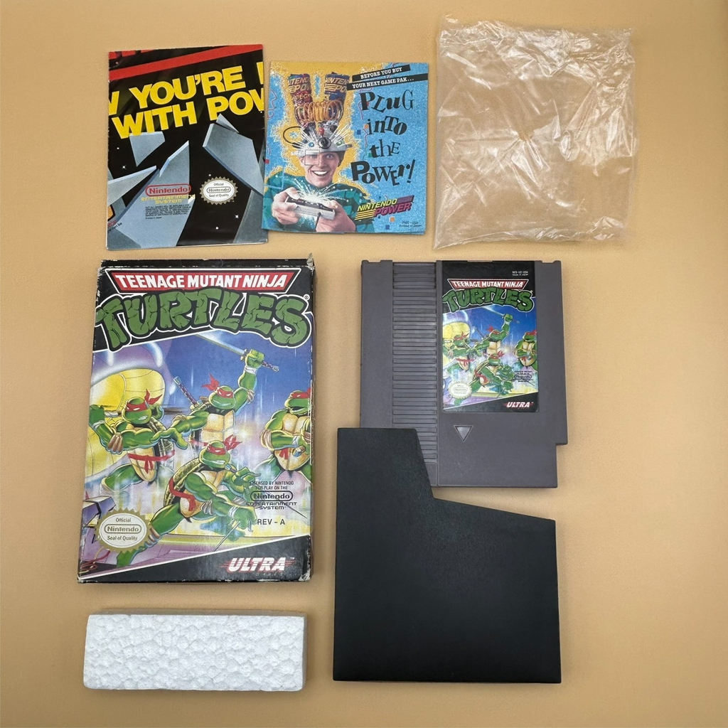 TMNT TEENAGE MUTANT NINJA TURTLES NES Authentic Nintendo Boxed Cleaned & Tested