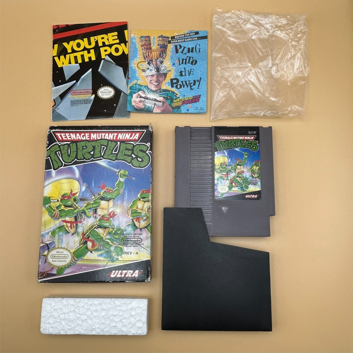 TMNT TEENAGE MUTANT NINJA TURTLES NES Authentic Nintendo Boxed Cleaned & Tested