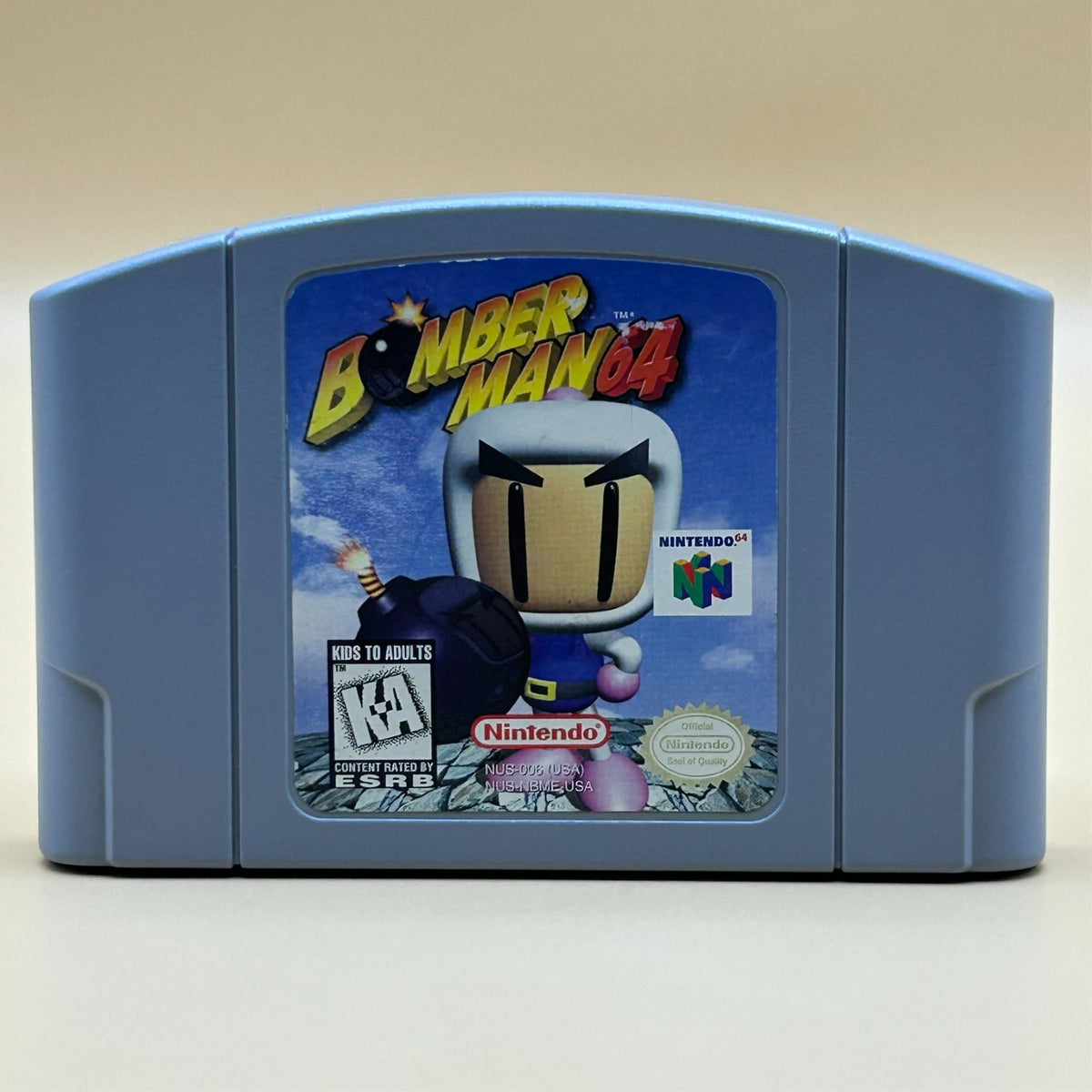 N64 Game Cart BOMBERMAN 64 Authentic Nintendo Cleaned & Tested