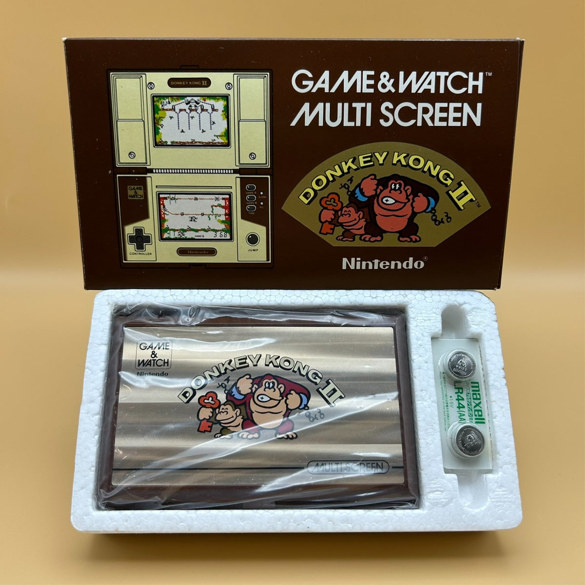 DONKEY KONG II 2 Nintendo Game & Watch JR-55 1983 Early Edition New Old Stock
