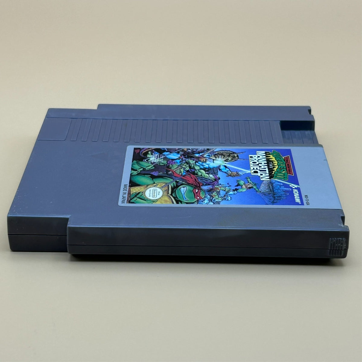 TMNT TURTLES III MANHATTAN PROJECT NES Authentic Nintendo Cart Cleaned & Tested
