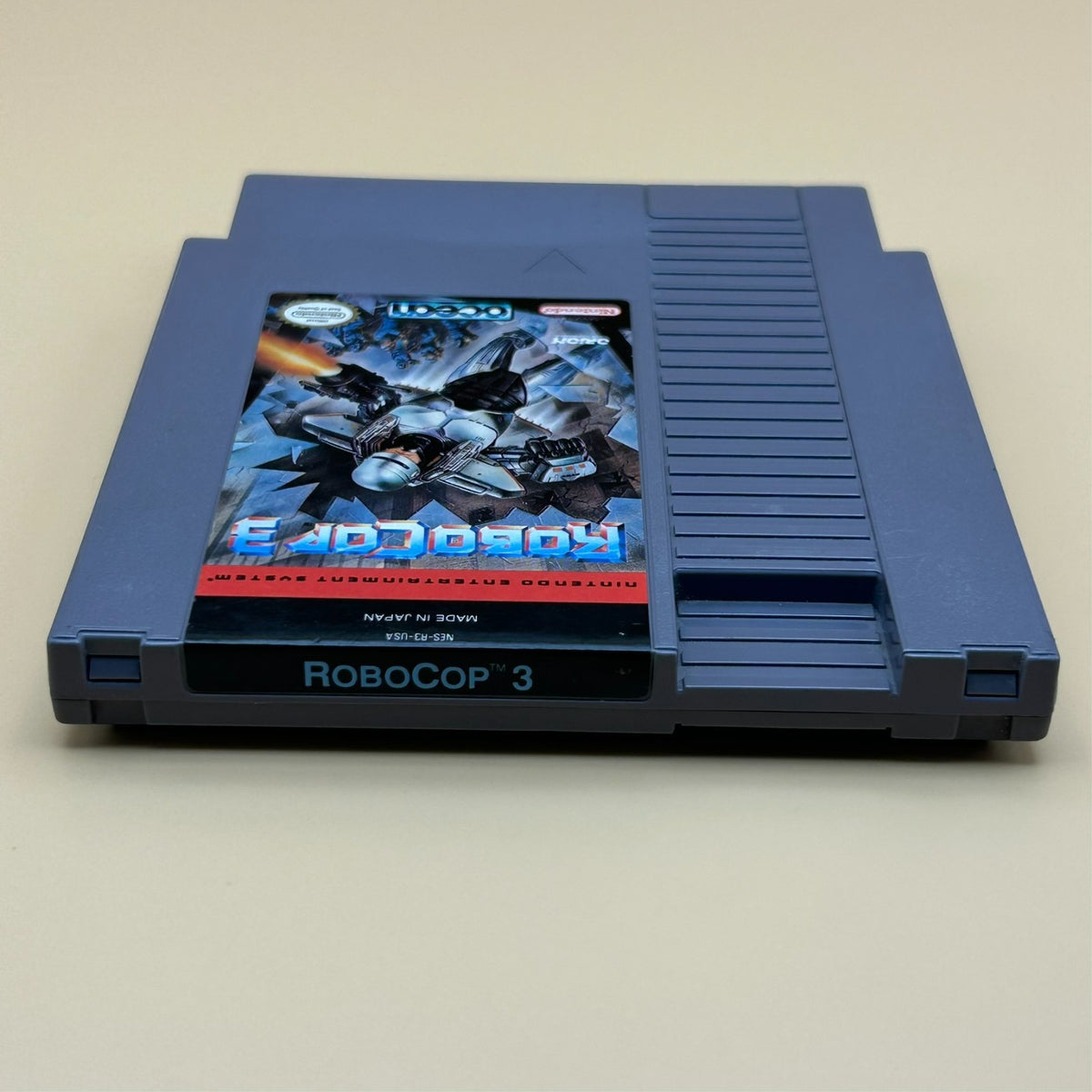 Nintendo NES Game ROBOCOP 3 Authentic Cart Cleaned & Tested