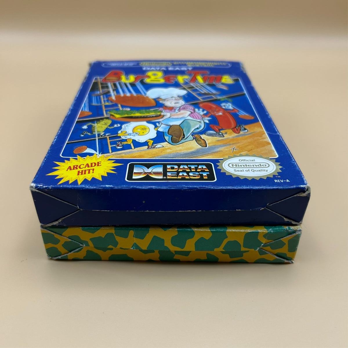 Nintendo NES Lot BURGER TIME & COBRA COMMAND Data East Authentic Boxed 1980s