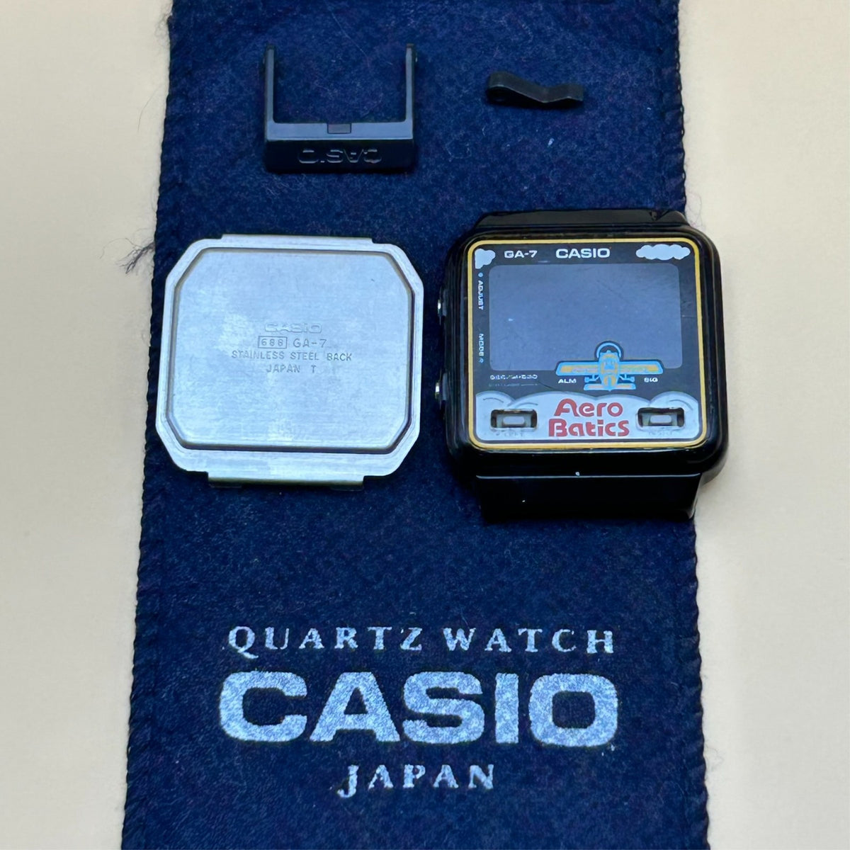 Casio Game Watch GA-7 AERO BATICS Shell and Parts Only Vintage Japan 1987