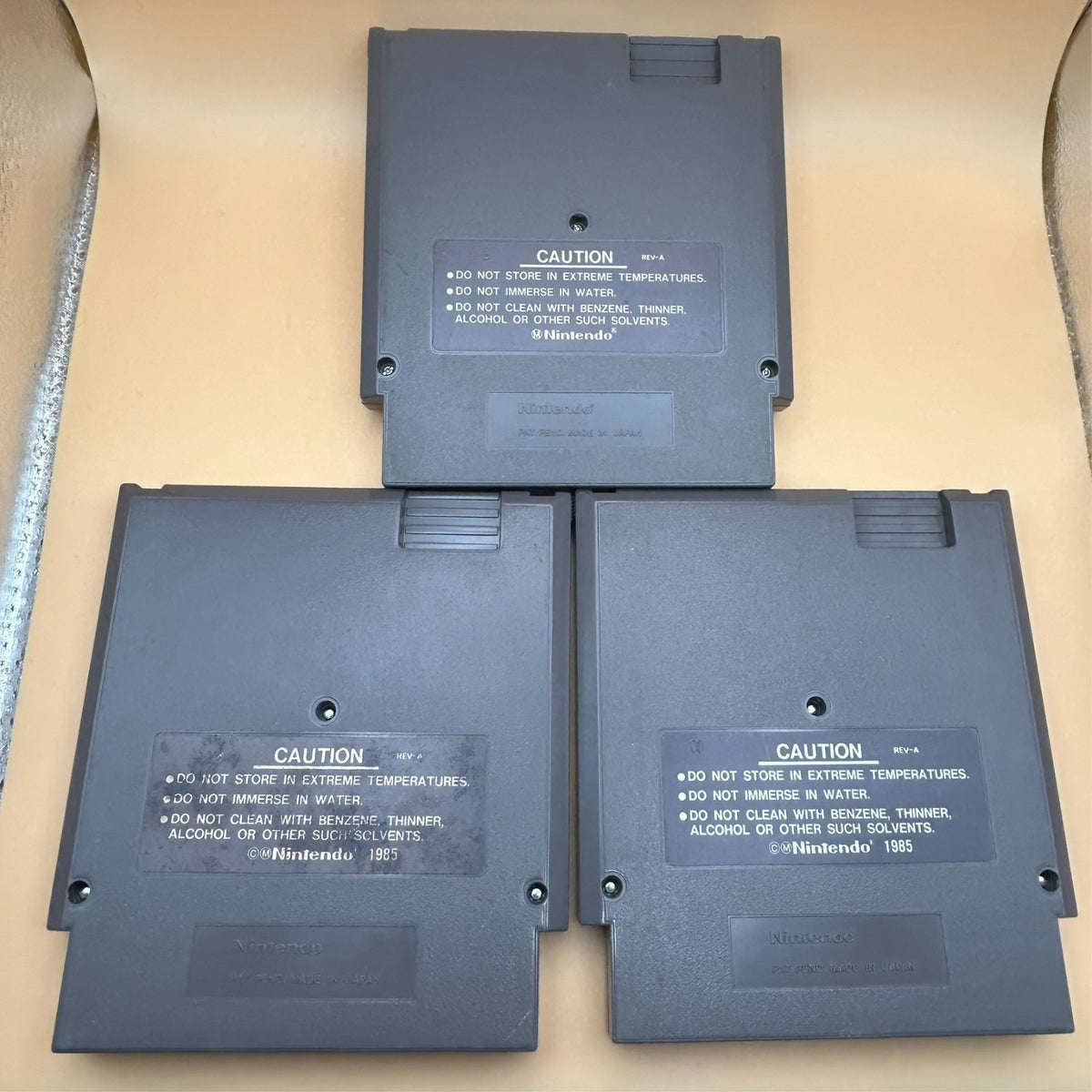 TETRIS / ATHLETIC WORLD / ICE HOCKEY NES Lot Authentic Nintendo Cleaned & Tested