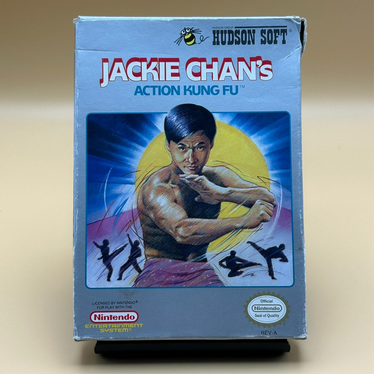 Nintendo NES Game JACKIE CHAN'S ACTION KUNG FU w/ Box Authentic Tested