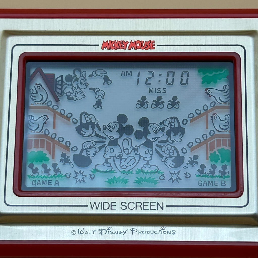 MICKEY MOUSE Nintendo Game & Watch MC-25 1981 Mint In Box