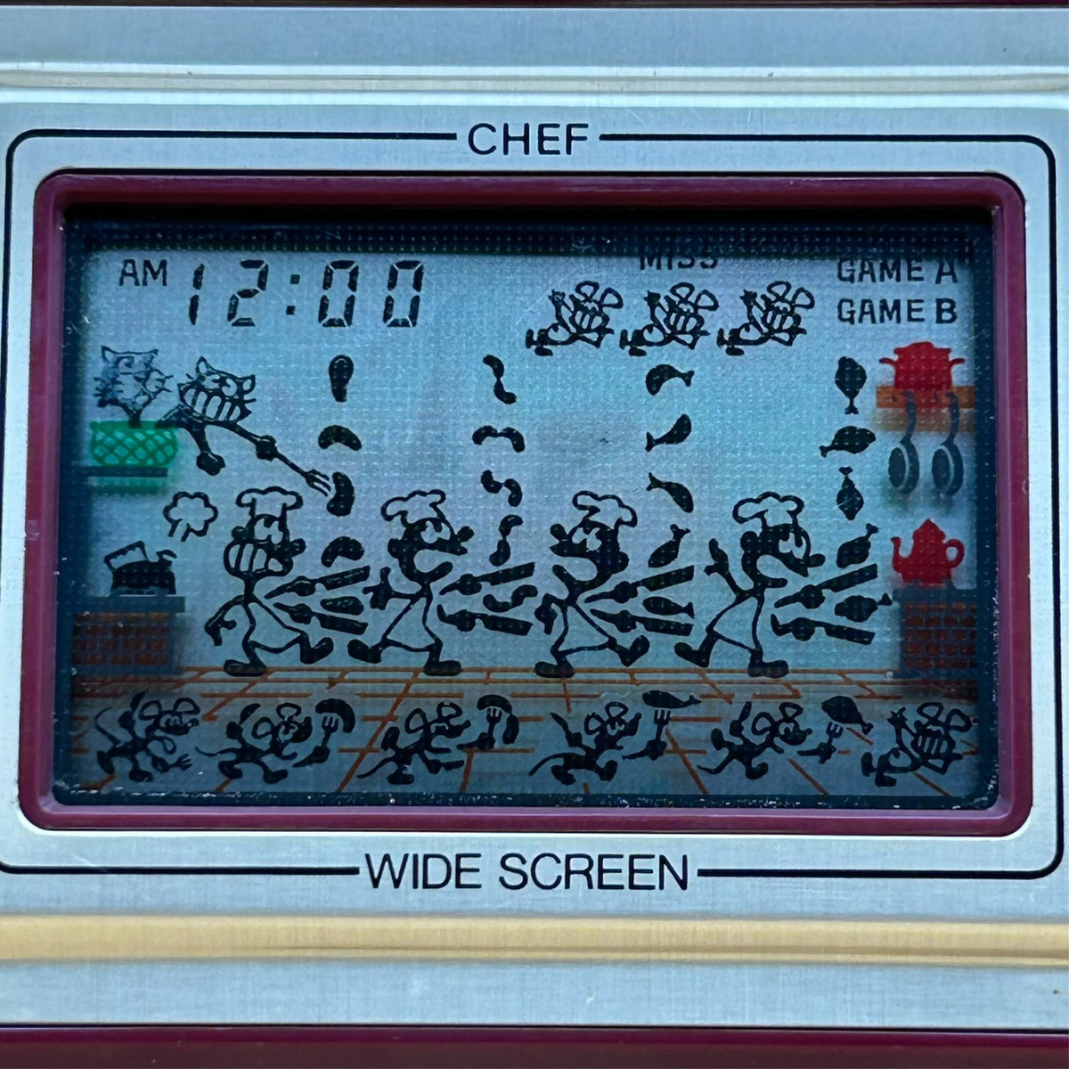 Nintendo Game & Watch CHEF FP-24 1981 w/ Box Vintage Japan