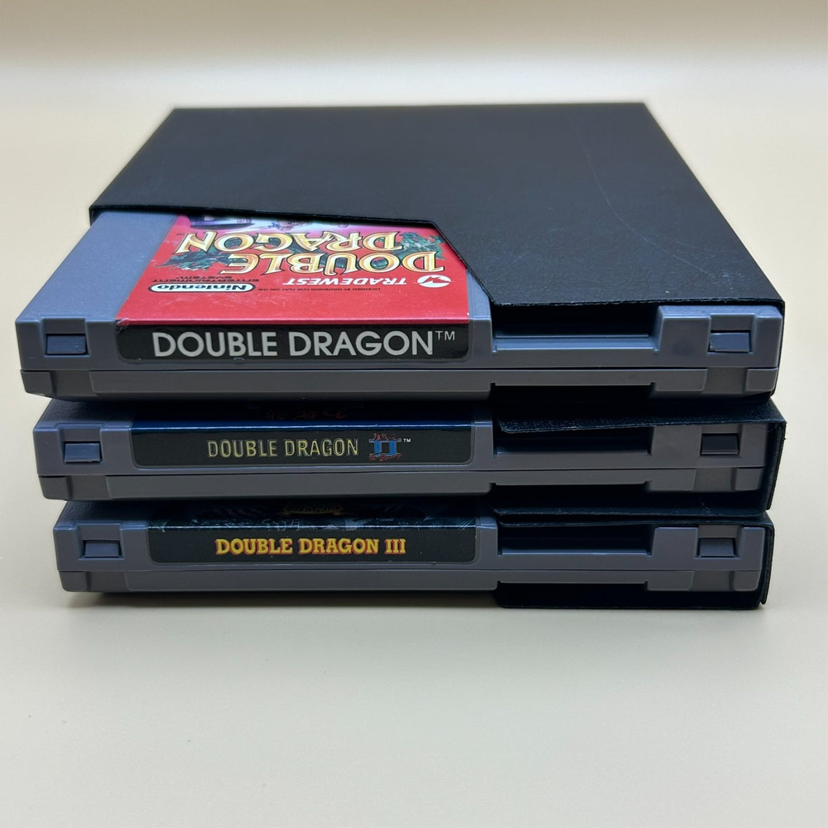 DOUBLE DRAGON I II III 1 2 3 Trilogy NES Lot Authentic Nintendo Cleaned & Tested