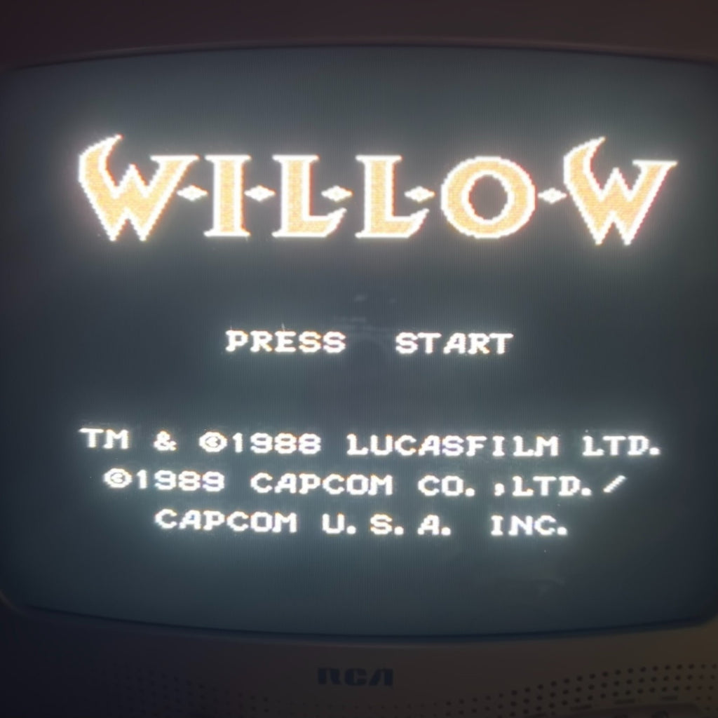 WILLOW NES Authentic Nintendo Cart Cleaned & Tested