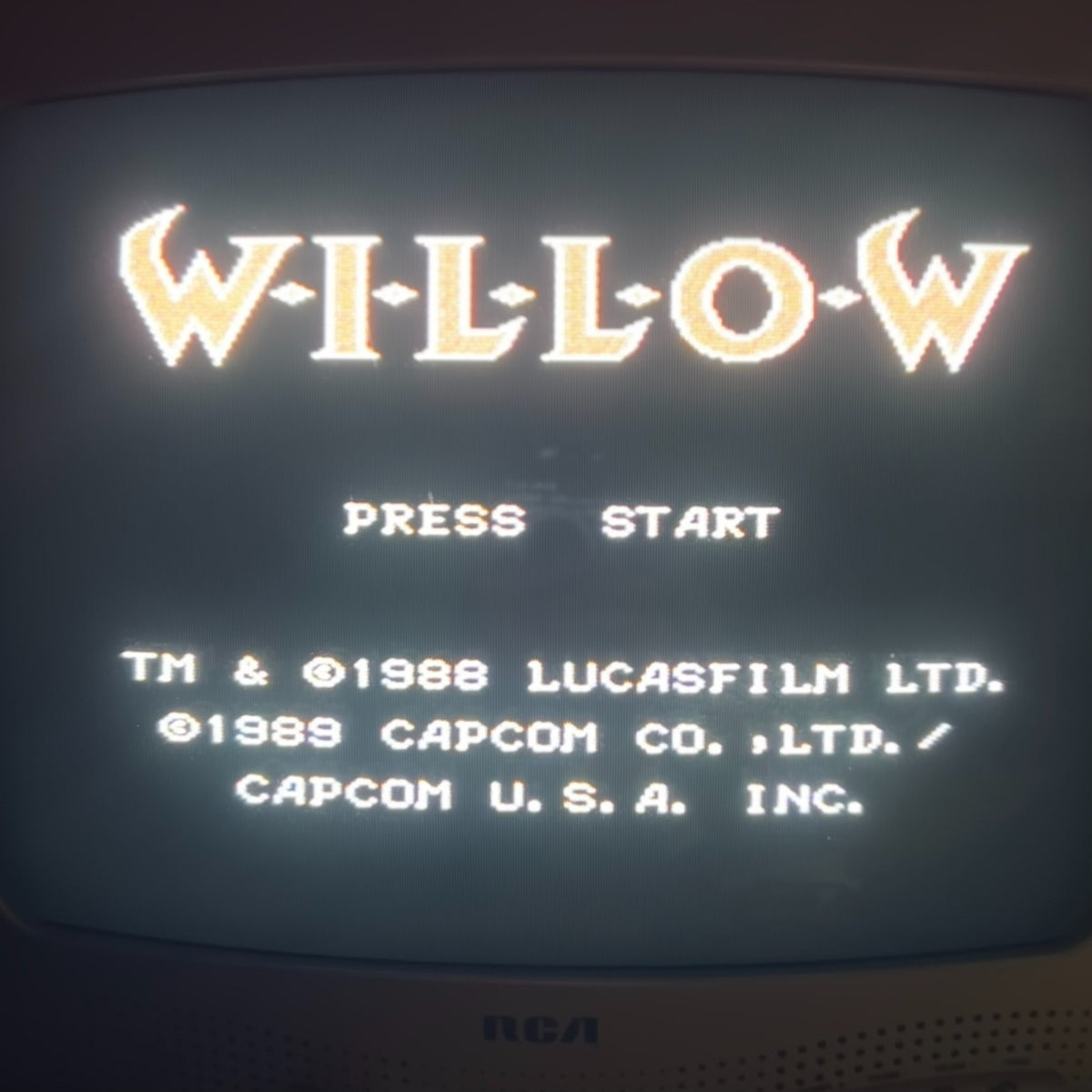 WILLOW NES Authentic Nintendo Cart Cleaned & Tested