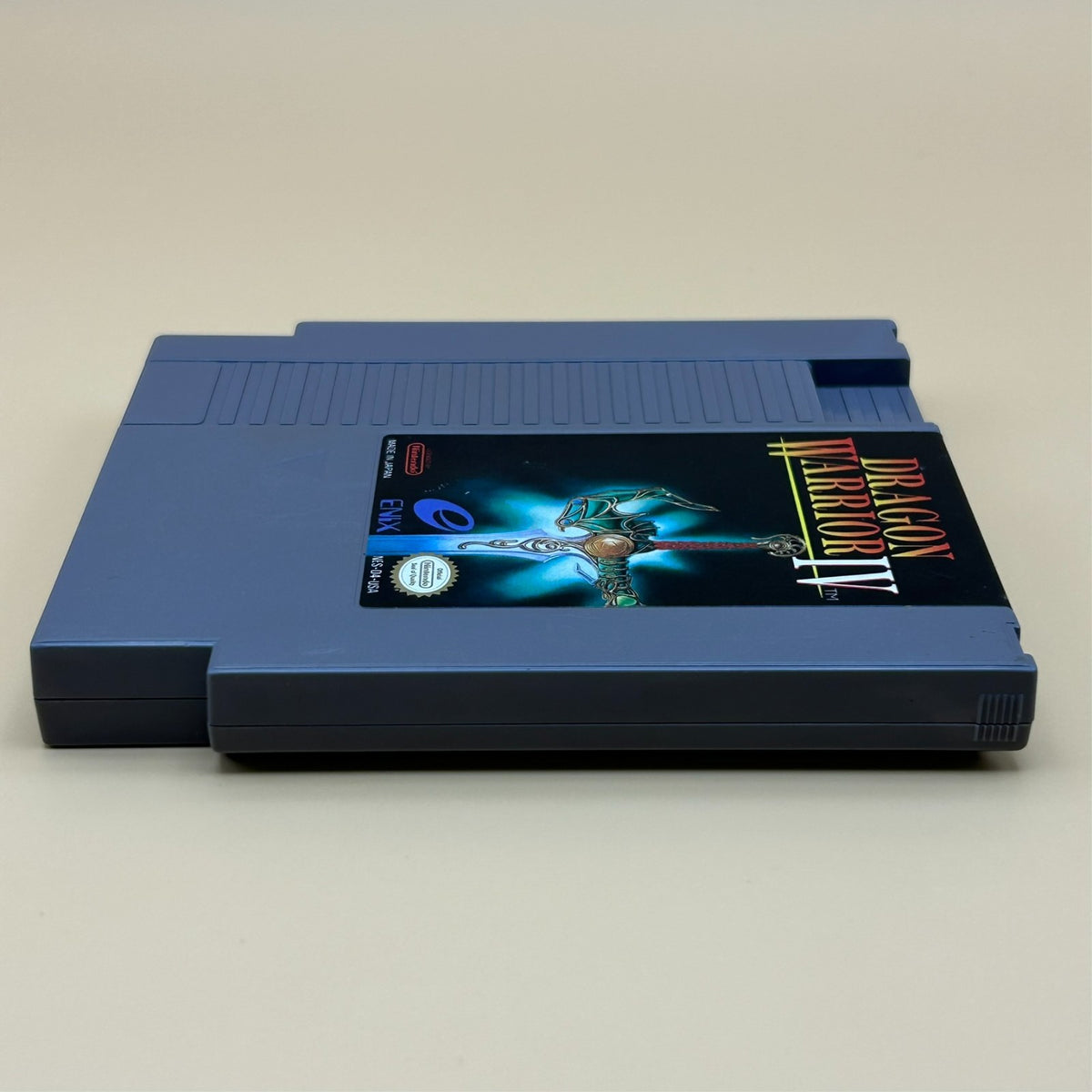 Nintendo NES Game DRAGON WARRIOR IV 4 Authentic Cart Cleaned & Tested