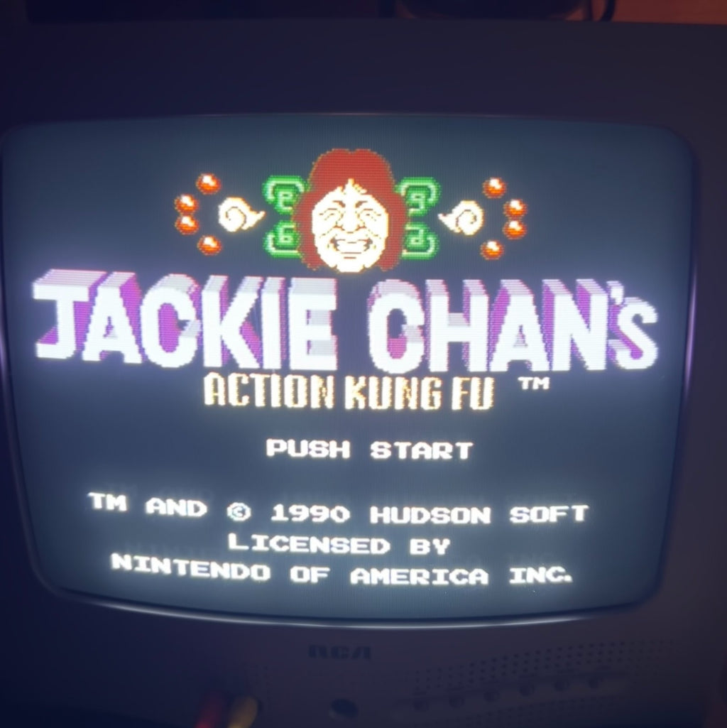 Nintendo NES Game JACKIE CHAN'S ACTION KUNG FU w/ Box Authentic Tested