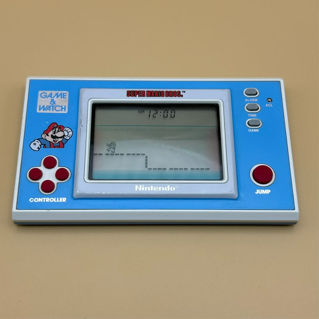 SUPER MARIO BROS. Nintendo Game & Watch YM-105 New Wide Series w/ Box 1988