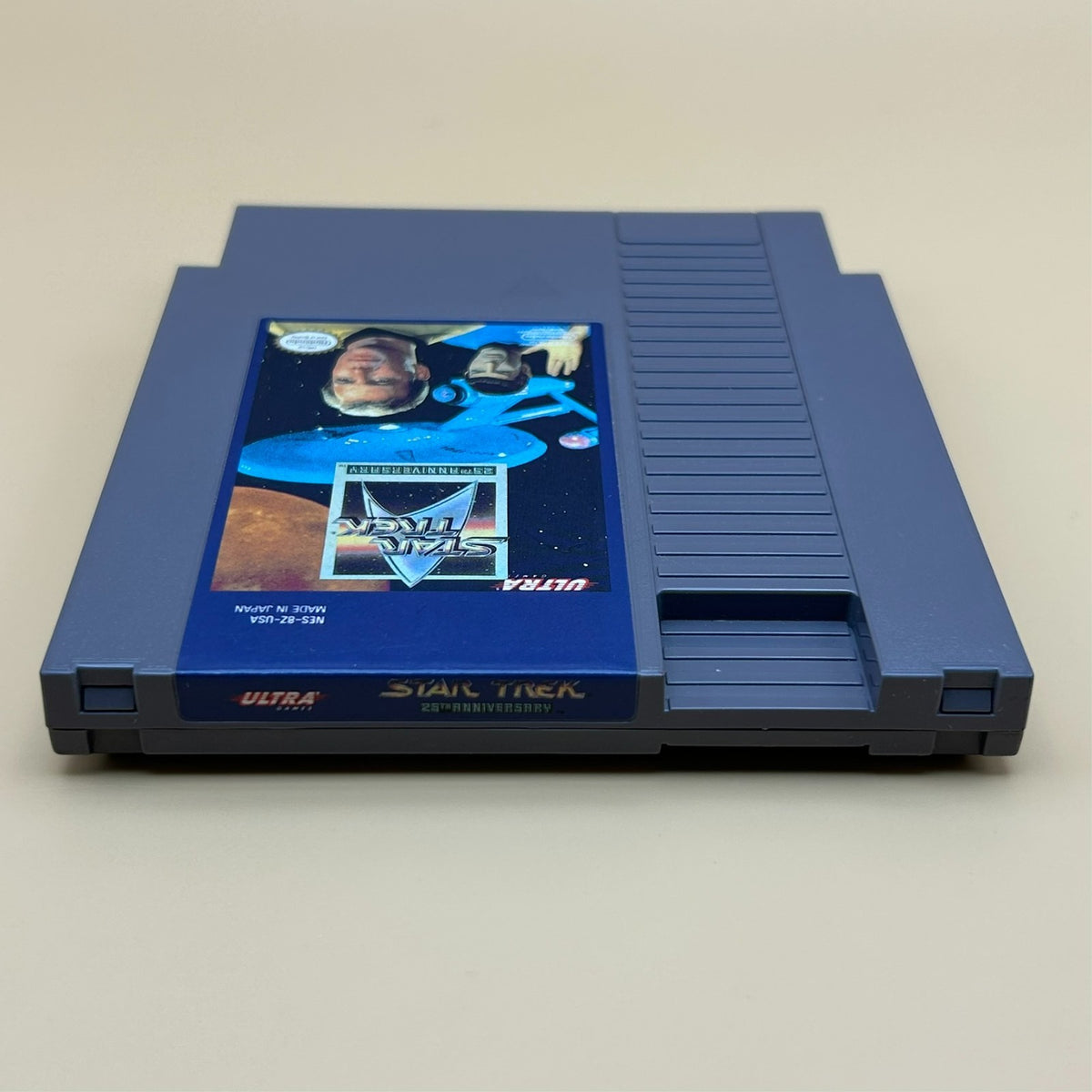 STAR TREK 25th Anniversary NES Game Authentic Nintendo Cart & Box Cleaned Tested