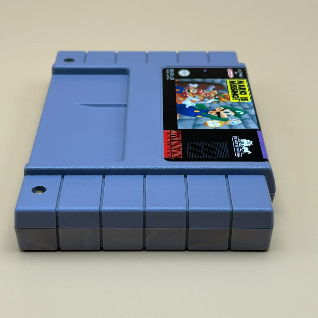 SNES MARIO IS MISSING Authentic Super Nintendo Game Cart Cleaned & Tested