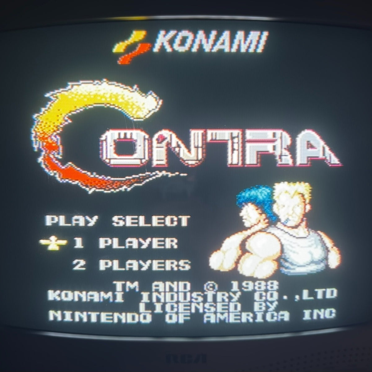 CONTRA NES Konami Authentic Nintendo Game Cart Cleaned & Tested