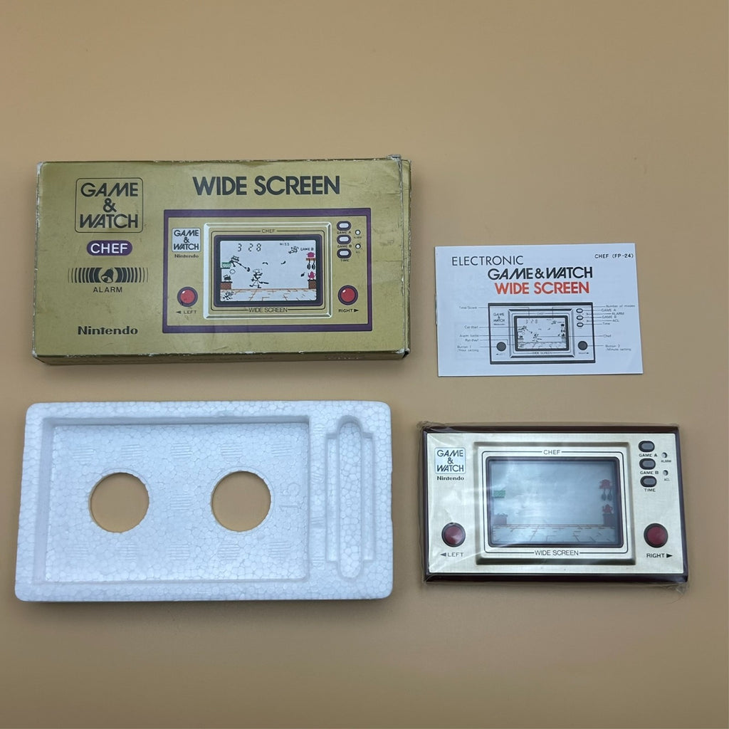 Nintendo Game & Watch CHEF FP-24 1981 w/ Box Vintage Japan