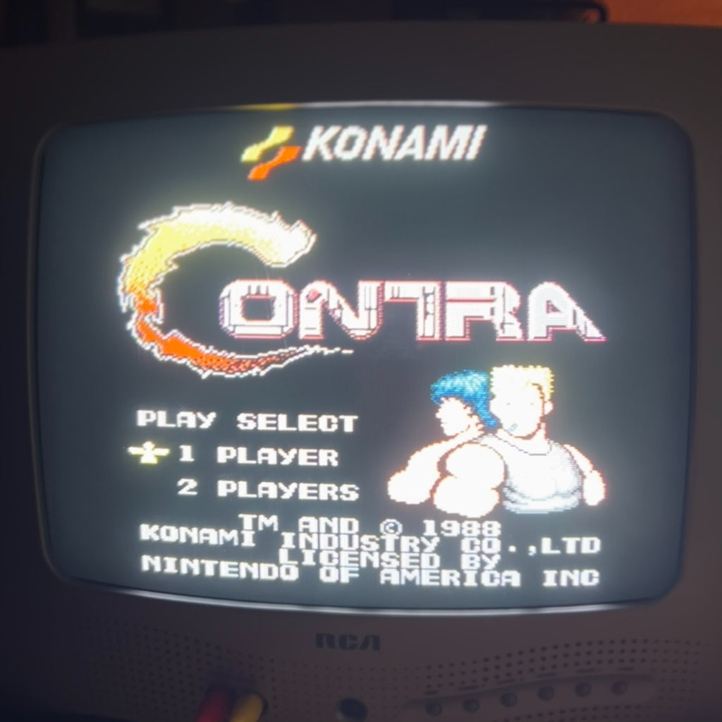 NES CONTRA Konami Authentic Nintendo Entertainment System Game w/ Box