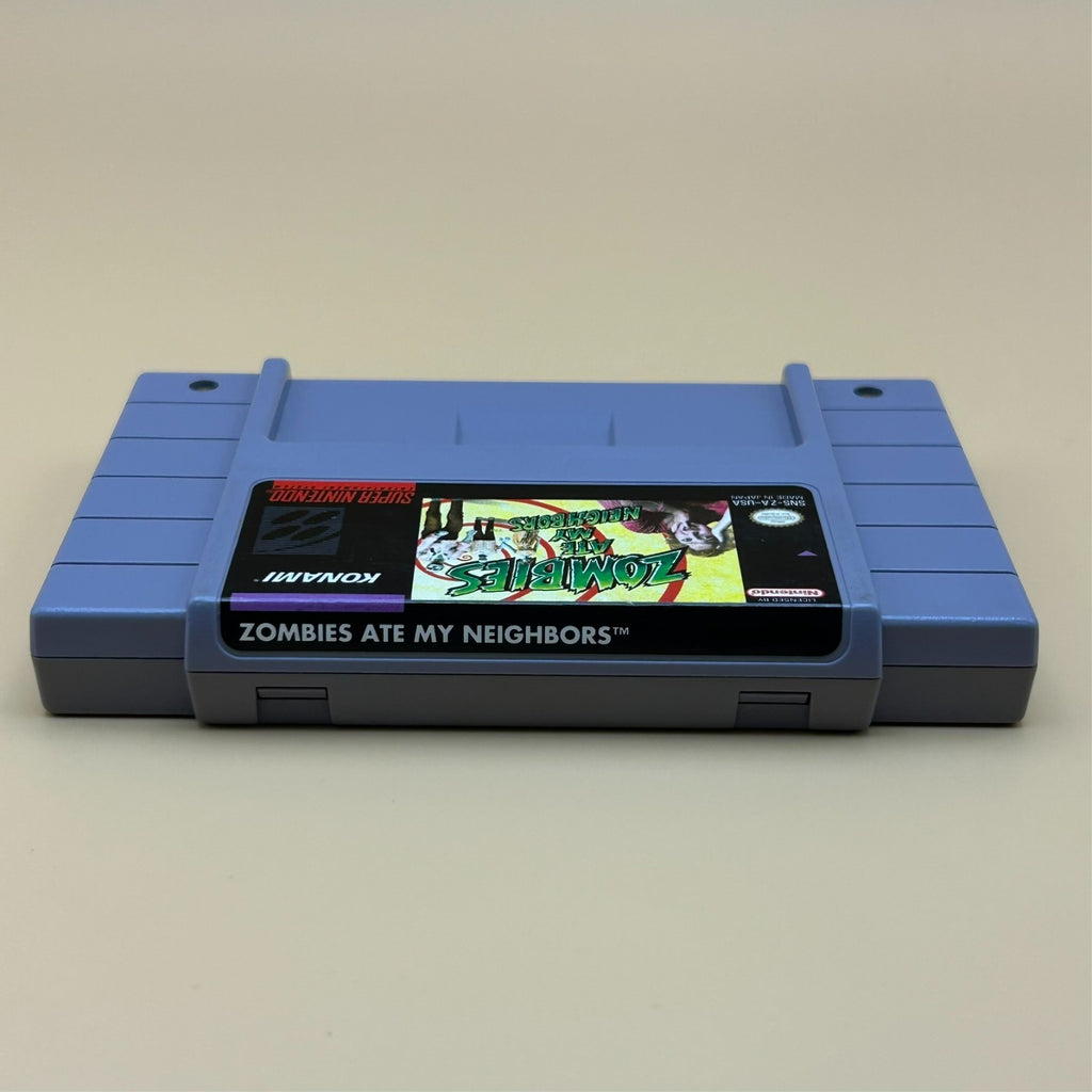 SNES ZOMBIES ATE MY NEIGHBORS Authentic Super Nintendo Game Cart Cleaned Tested