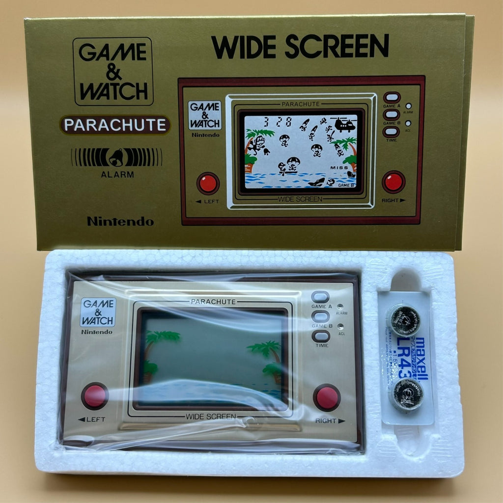 PARACHUTE Nintendo Game & Watch Wide Screen PR-21 1981 New Old Stock NOS