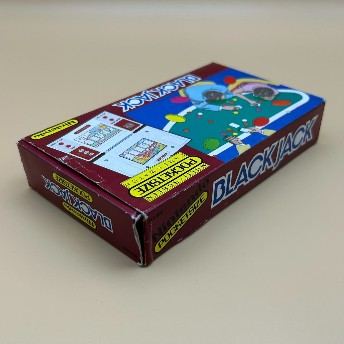 POCKETSIZE BLACK JACK Nintendo Game & Watch BJ-60 1985 Mint In Box