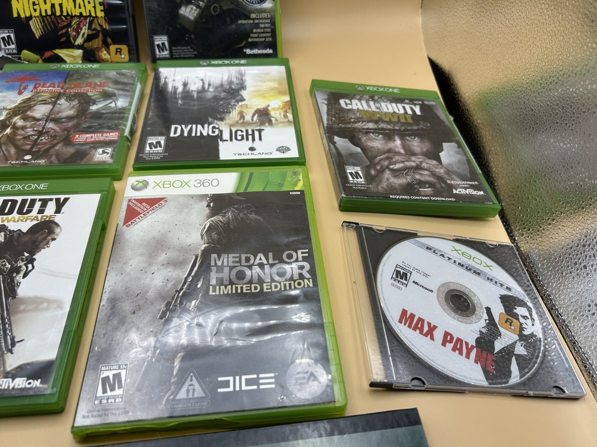 Xbox 360 Game Lot 10 Bundle Fallout 3 Red Dead Redemption Call of Duty