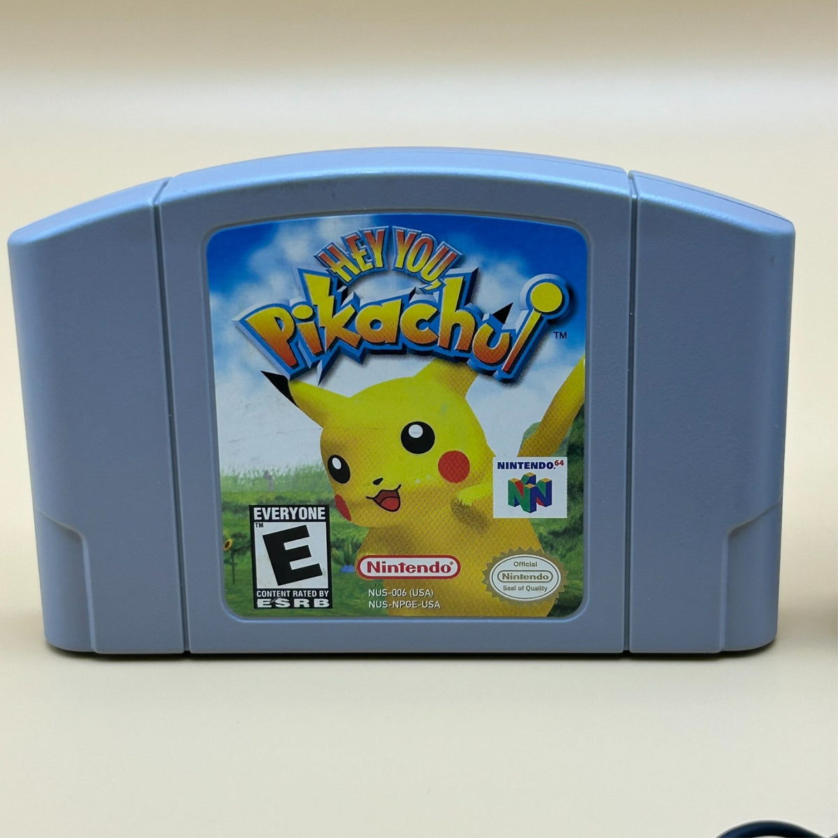 N64 Game Cart HEY YOU PIKACHU with VRU and Microphone Authentic Nintendo Tested