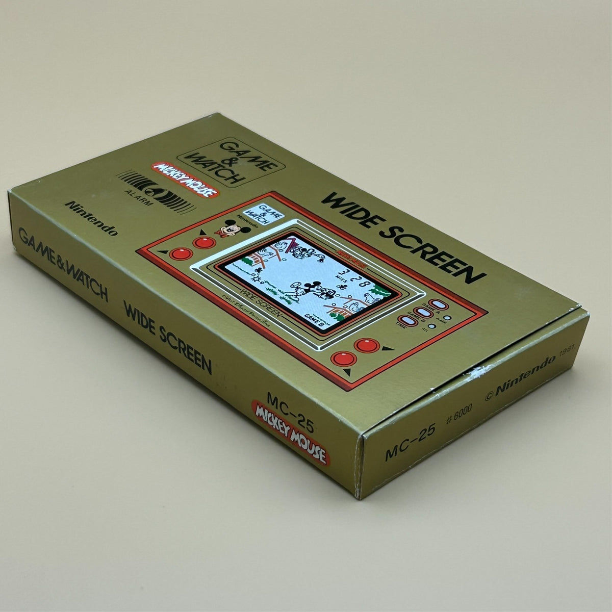 MICKEY MOUSE Nintendo Game & Watch MC-25 1981 Mint In Box