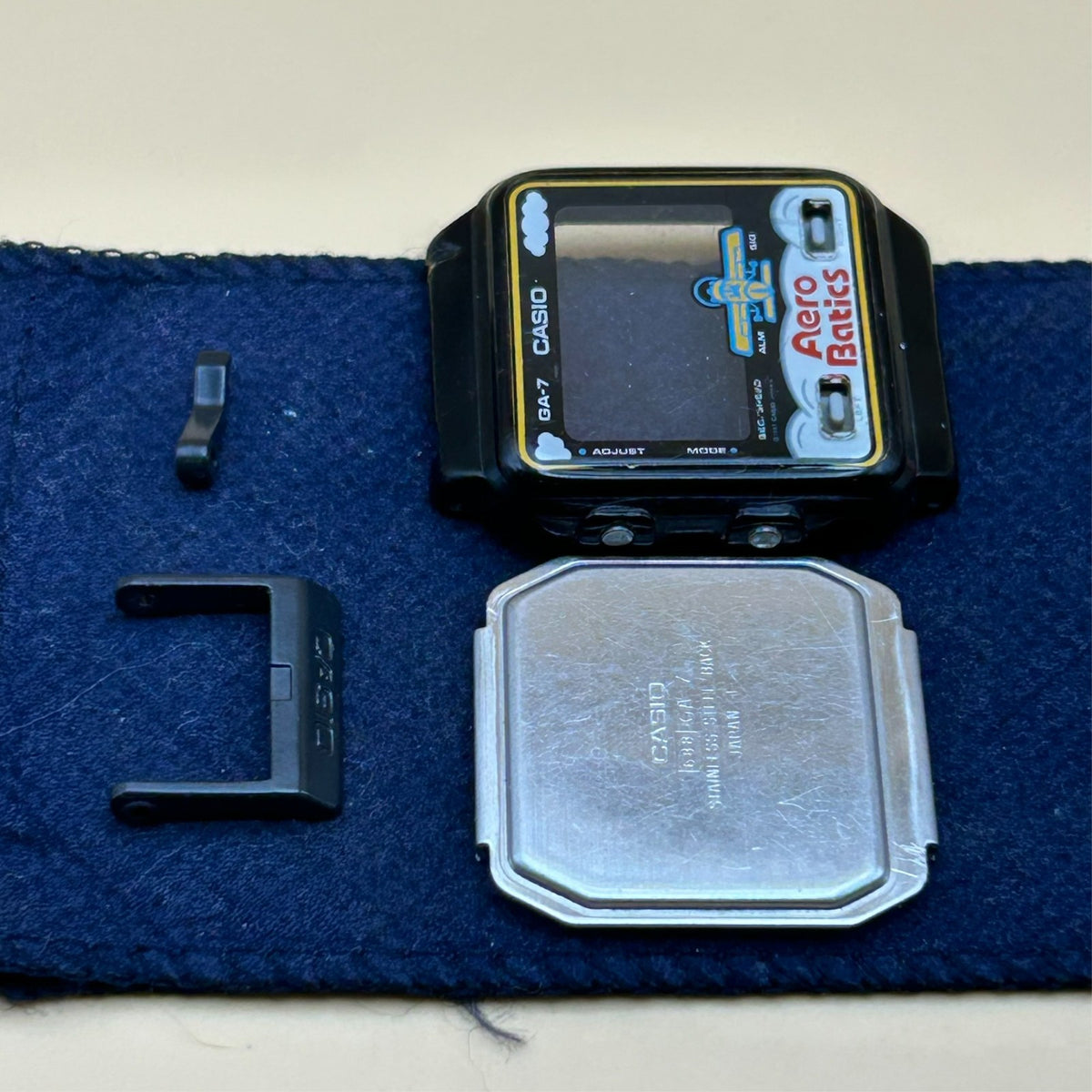 Casio Game Watch GA-7 AERO BATICS Shell and Parts Only Vintage Japan 1987