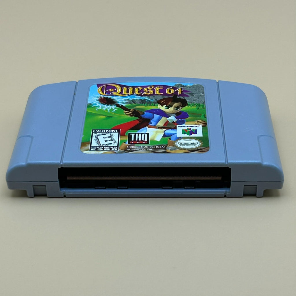 N64 Game Cart QUEST 64 Authentic Nintendo Cleaned & Tested