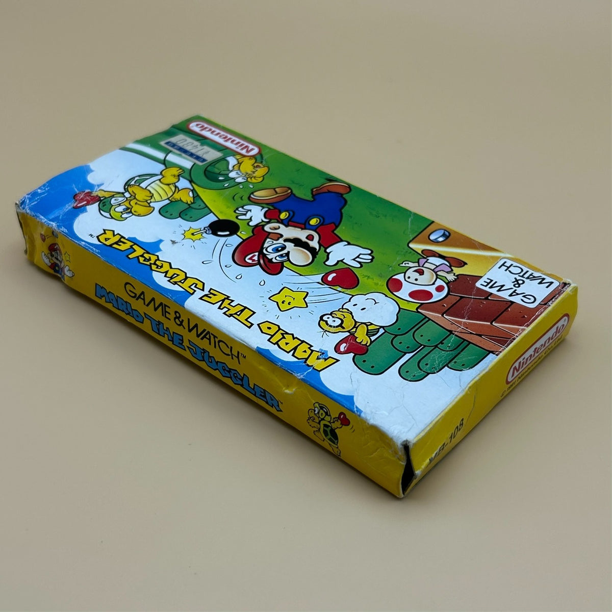 MARIO THE JUGGLER Nintendo Game & Watch MB-108 New Wide Series 1991 Mint in Box