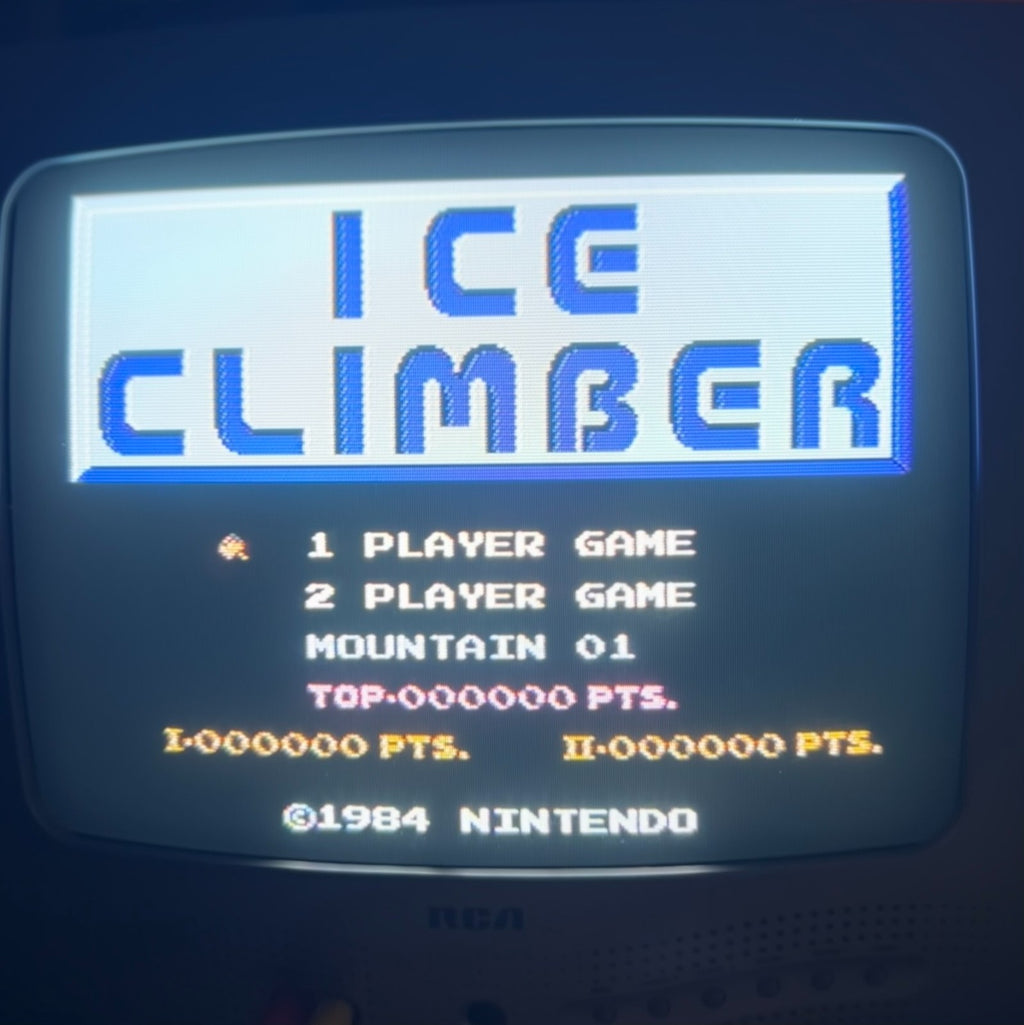 Nintendo NES Game Cart ICE CLIMBER Authentic Vintage Cleaned & Tested