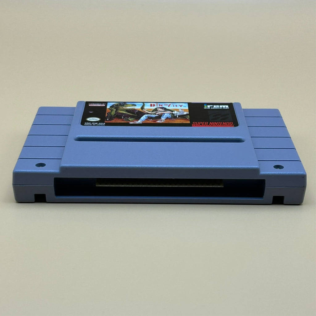SNES DINO CITY DINOCITY Authentic Super Nintendo Game Cart Tested