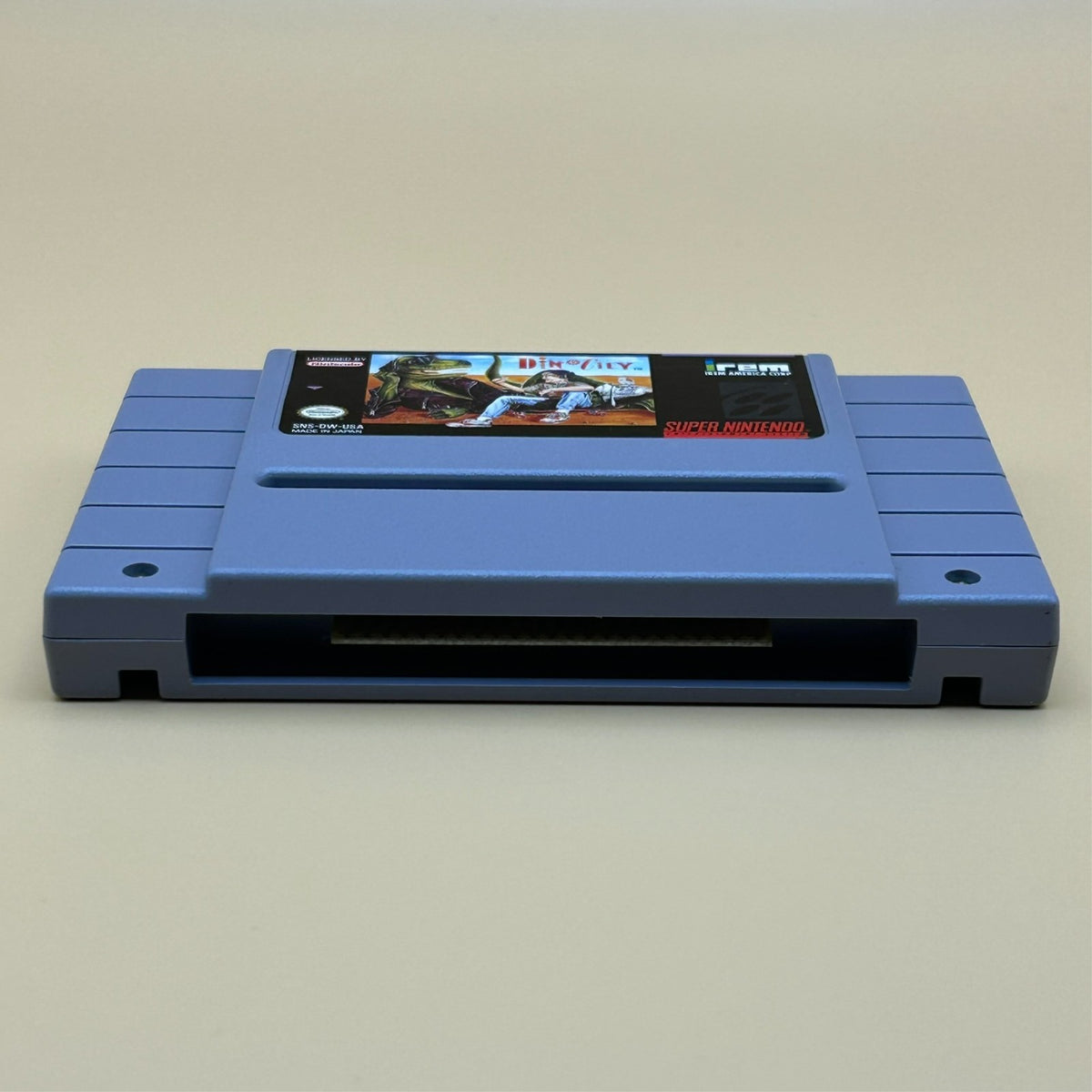 SNES DINO CITY DINOCITY Authentic Super Nintendo Game Cart Tested