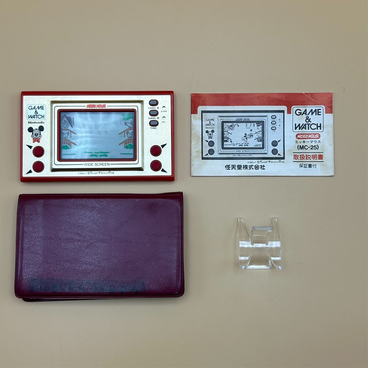 Nintendo Game & Watch MICKEY MOUSE MC-25 Vintage Disney Japan 1981