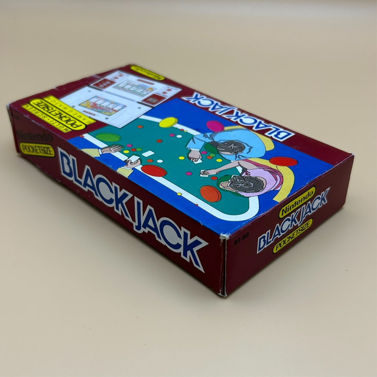 POCKETSIZE BLACK JACK Nintendo Game & Watch BJ-60 1985 Mint In Box