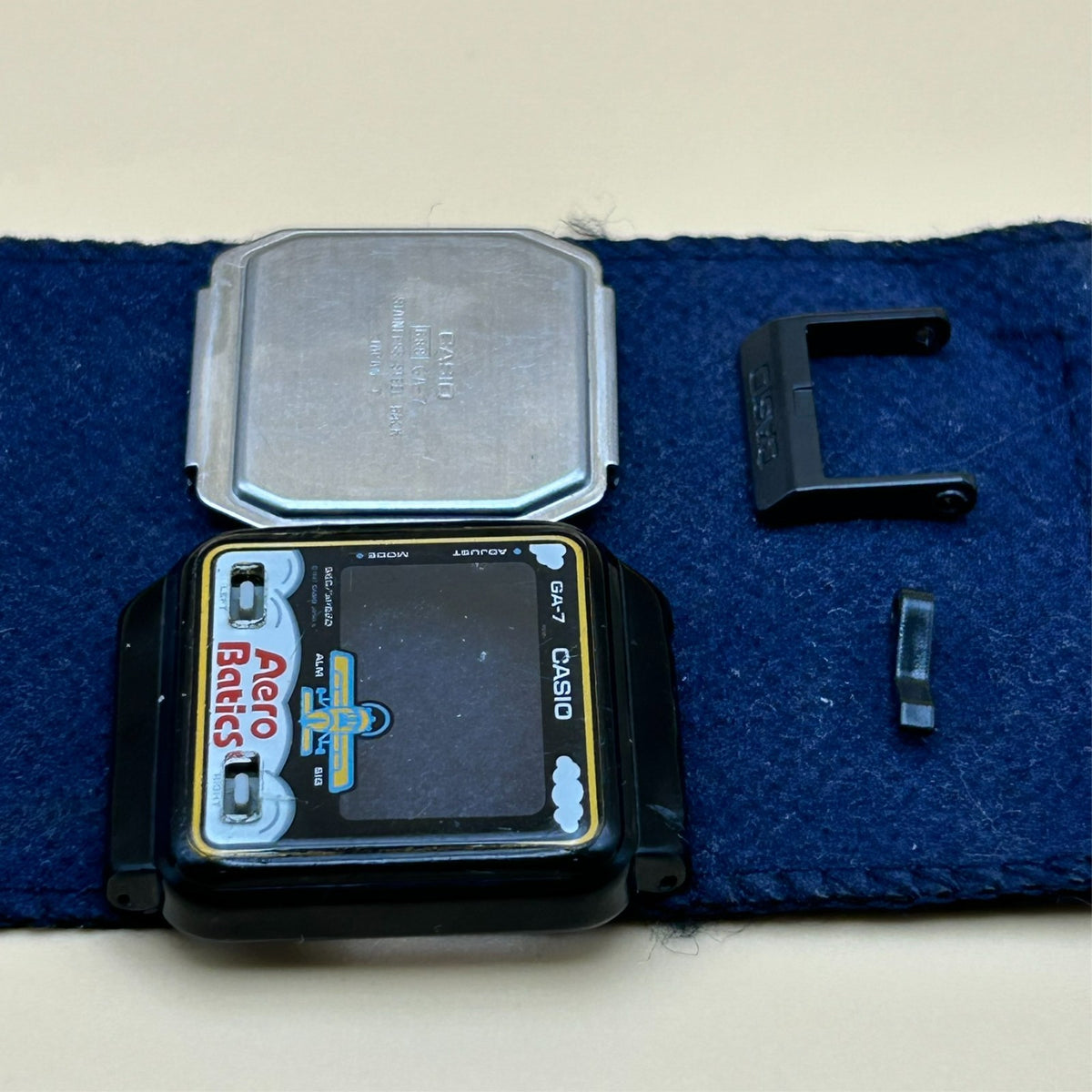 Casio Game Watch GA-7 AERO BATICS Shell and Parts Only Vintage Japan 1987