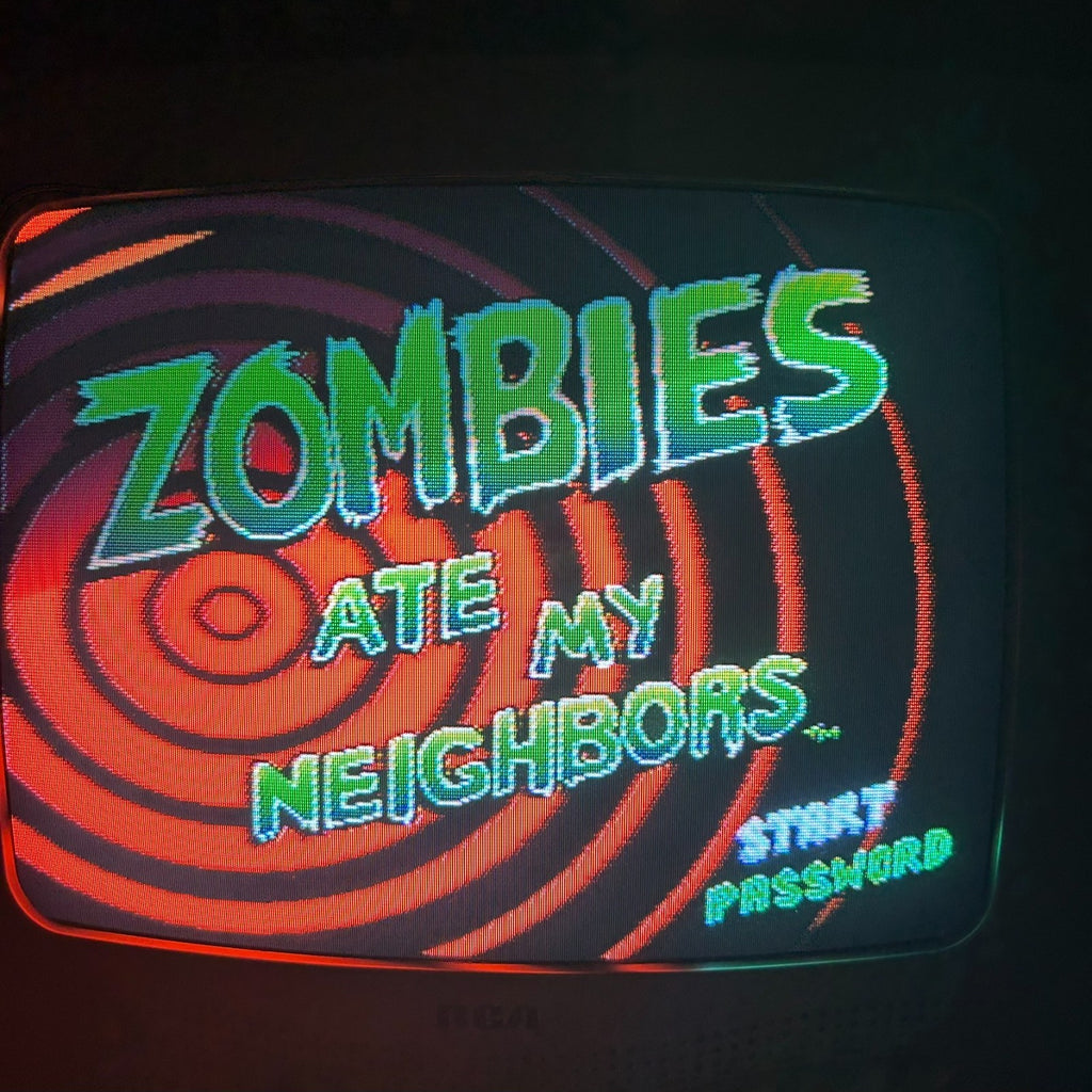 SNES ZOMBIES ATE MY NEIGHBORS Authentic Super Nintendo Game Cart Cleaned Tested