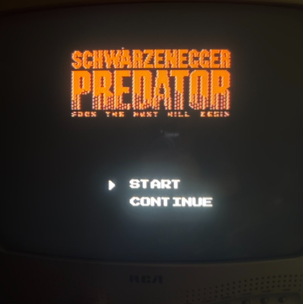 PREDATOR Authentic NES Nintendo Game Cart w/ Manual Cleaned & Tested