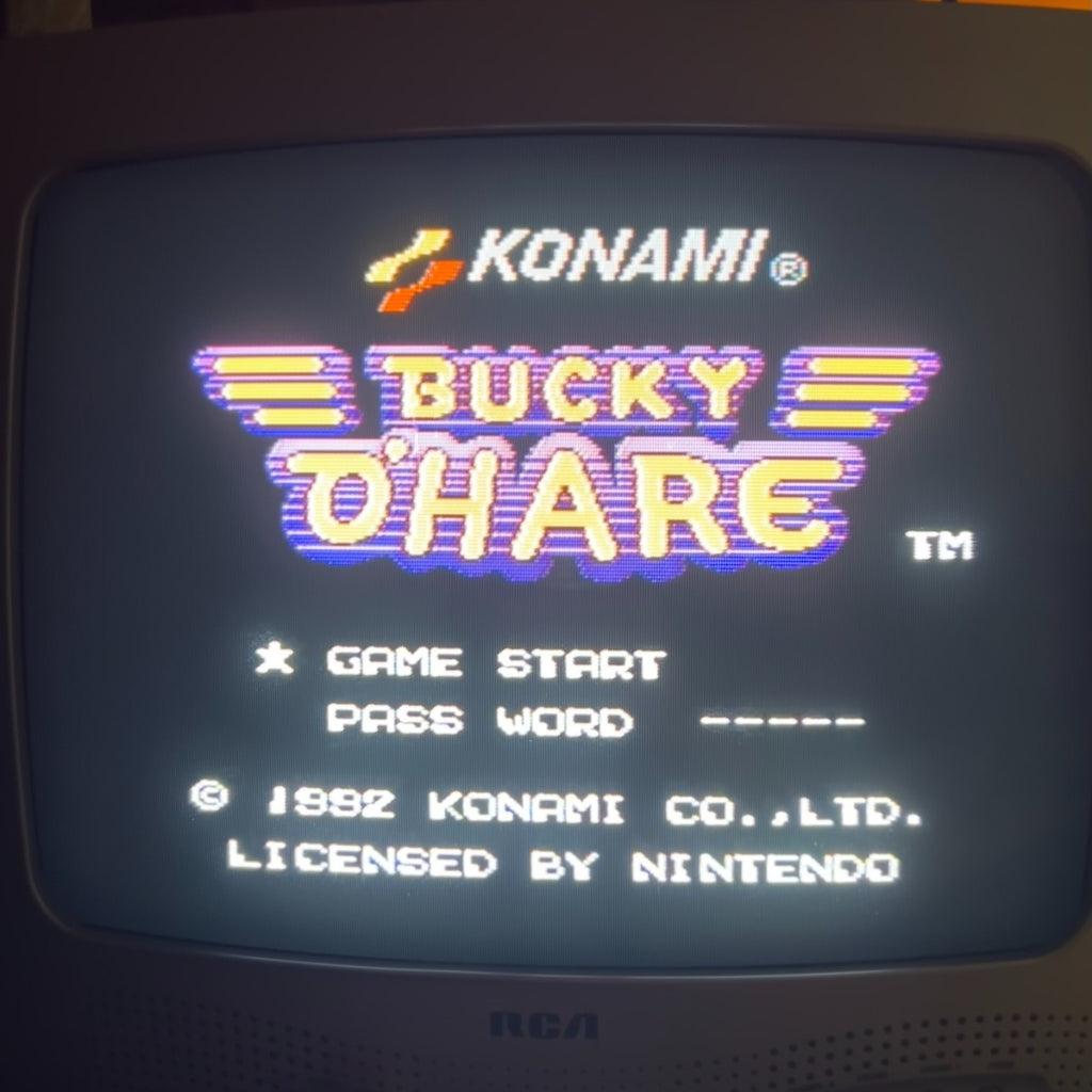 BUCKY O'HARE NES Authentic Nintendo Game Cart Cleaned & Tested