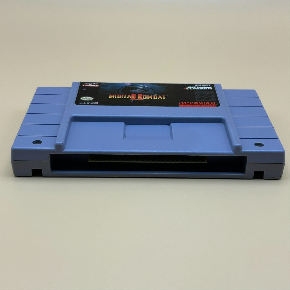 SNES MORTAL KOMBAT II Authentic Super Nintendo Game Cart Cleaned Tested