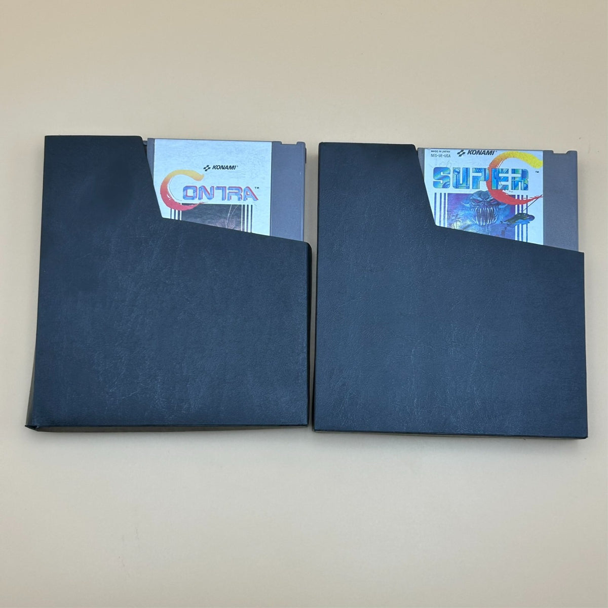 CONTRA & SUPER C NES Game Lot Authentic Nintendo Carts Cleaned & Tested