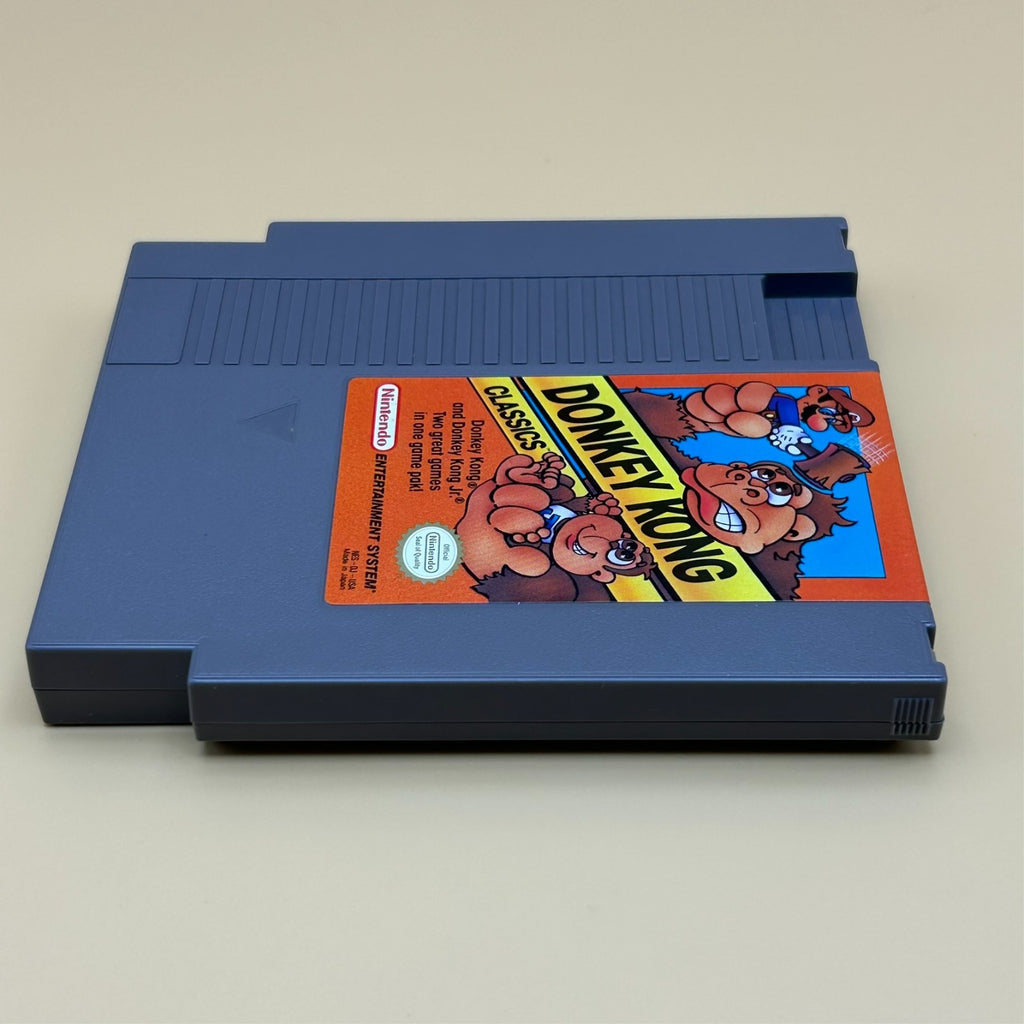 Nintendo NES Game Cart DONKEY KONG CLASSICS w/ Box Authentic Cleaned & Tested
