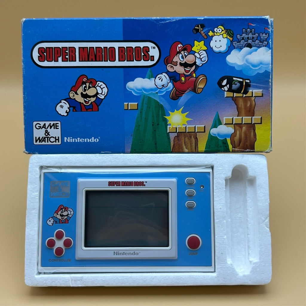SUPER MARIO BROS. Nintendo Game & Watch YM-105 New Wide Series w/ Box NMIB 1988