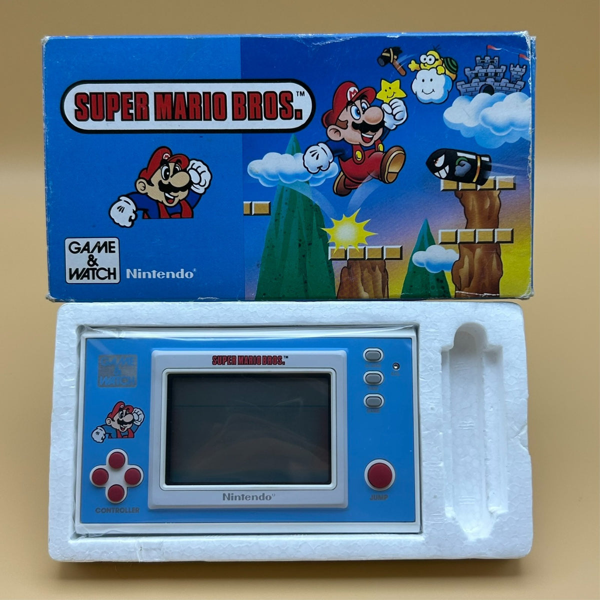 SUPER MARIO BROS. Nintendo Game & Watch YM-105 New Wide Series w/ Box NMIB 1988