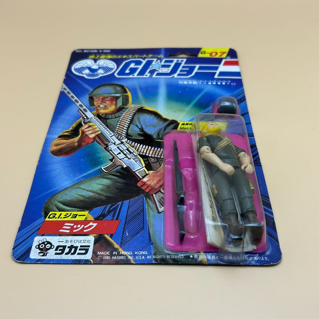 G.I. Joe Figure Takara MICK AKA ROCK  N' ROLL MOC Sealed 1986 Vintage Japan NOS