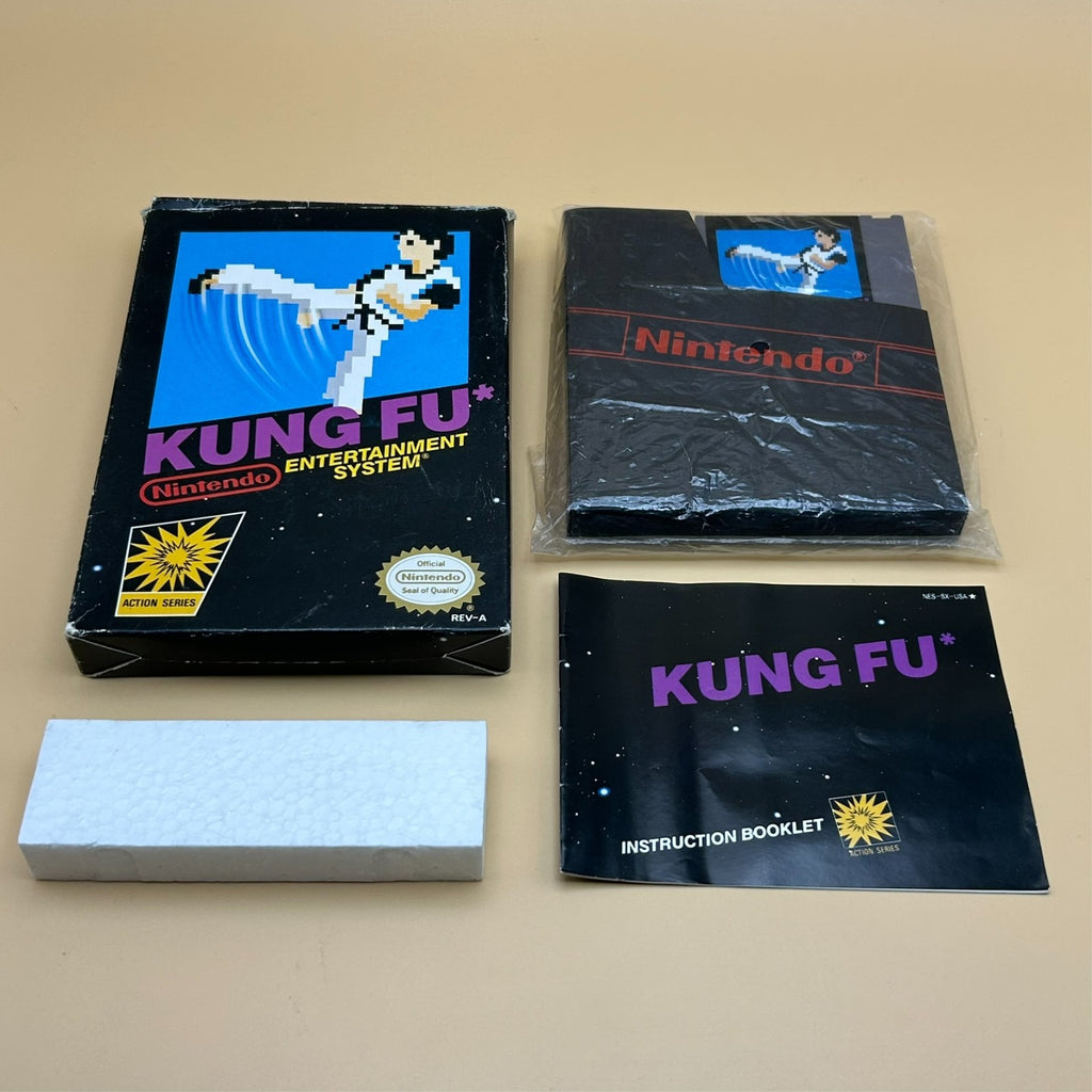 KUNG FU NES Game Authentic Nintendo Entertainment System Cart w/ Black Box
