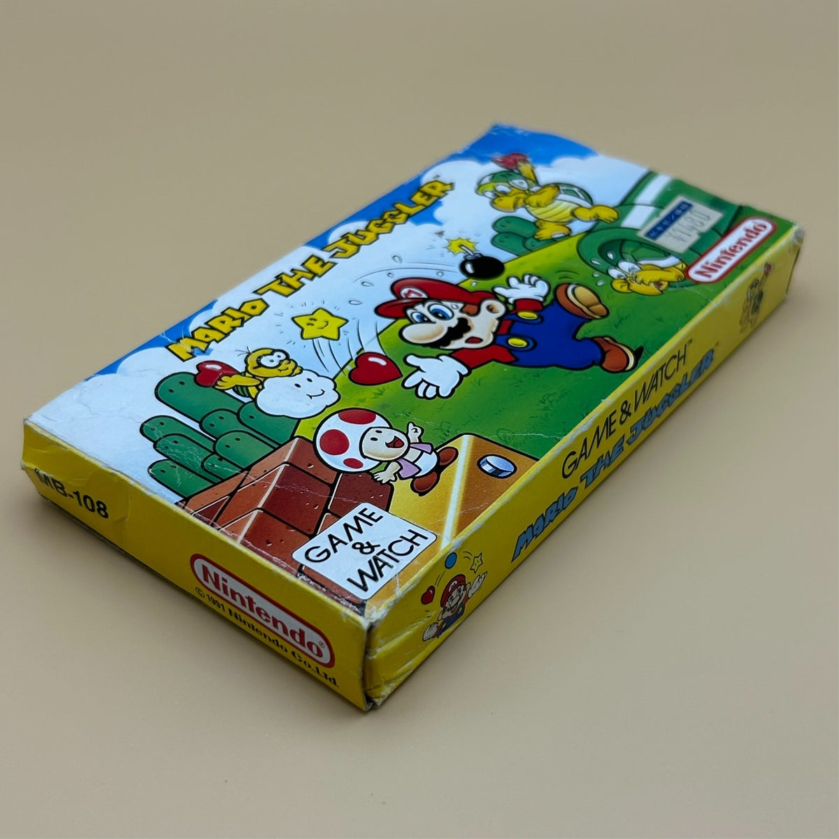 MARIO THE JUGGLER Nintendo Game & Watch MB-108 New Wide Series 1991 Mint in Box
