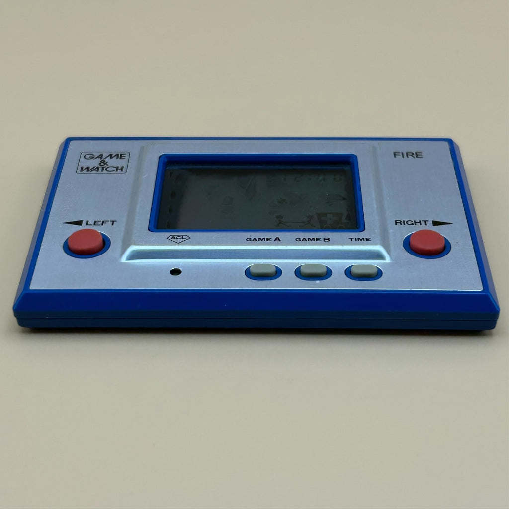 FIRE Nintendo Game & Watch RC-04 Silver Series 1980 Vintage Japan
